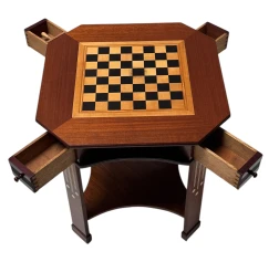 Vienna Secession Chess Table or Game Table, 1900s
